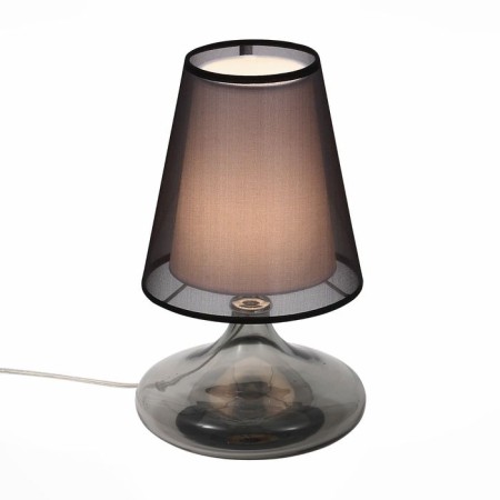 ST LUCE bedside lamp. SL974.404.01. Ampolla. 1x60 W, E27, 24x24x42 cm, chromium color, smoky