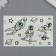 Tattoo on the body phosphorus "Space Adventures" 12x7.5 cm