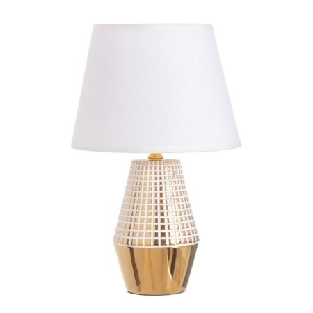 Table lamp "Sarah" 1x40W E14 white/gold 22x22x36cm-5