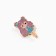 Brooch "Cute", 2.9 x 4.9 cm
