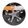 Wheel caps 15 "Super Astra T", Silver/Black, Carbon, set 2 pcs, AWCC-15-28