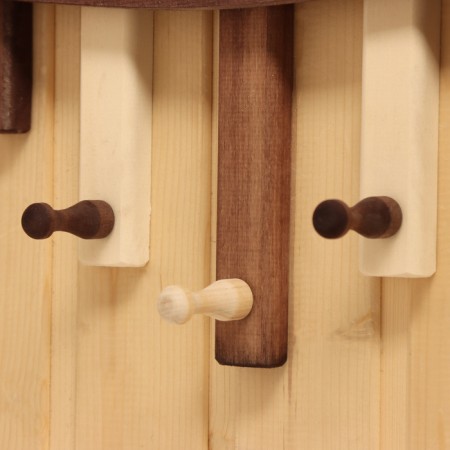 Carved mirror with a shelf, 3 hooks, combined-4