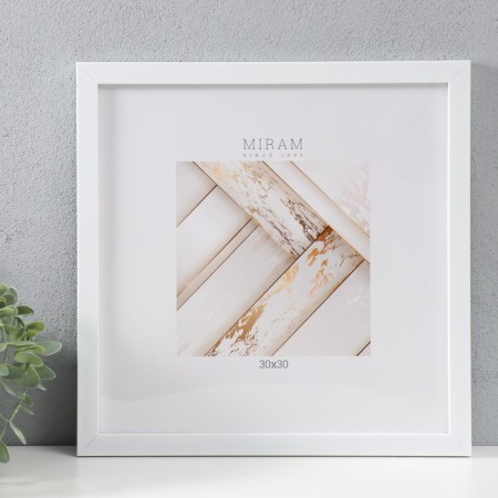 Photo frame Plastic Gallery 30x30 cm, 641861 White (plastic screen)