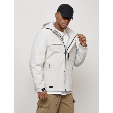 Male spring jacket, size 56, light gray color-6