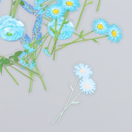 Set of stickers "Flowers. Royal Mint" 30 pcs 8.5x11 cm-2