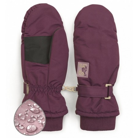 Mittens for girls, size 14-15, blueberry color