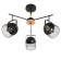 Biraso chandelier 3x60W E27 Black-Serebly 58x58x40 cm