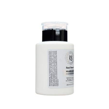 Micellar water for removing Real Beauty makeup, with pomp for cotton pads, 200 ml-1