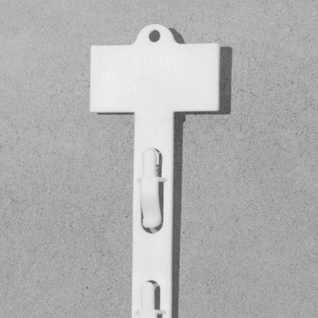 Strip tape l = 42 (set 10 pcs), 6 hooks, white color-1