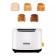 Toster KitFort KT-6206, 750 W, 5 modes of frying, 2 toasts, black and white