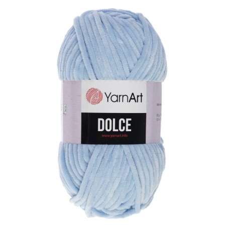 Yarn "Dolce" 100% micropoliester 120m/100g (749 blue)-1