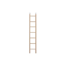 Ladder for birds in a cage long wooden, dimensions 7.3 x 0.8 x 42 cm