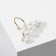 Earring "Kaff" Pearl thread, white color in gold