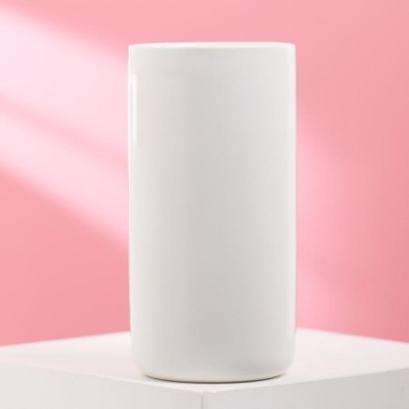 Ceramic glass for toothbrushes “Live in the present”, 250 ml, white color-2