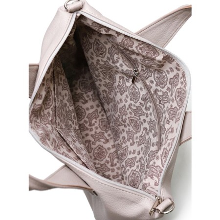 Female bag, artificial leather, 400x360x140 cm, cream-4