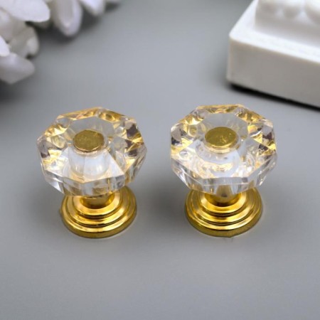 Handle for the casket Metal "Crystal" 2.2x2.2x2.2 cm-4