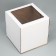 Box for a cake with a window, confectionery packaging "White" 29 x 29 x 30 cm