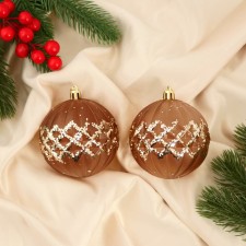 Set of balls plastic D-8 cm, 2 pcs 