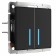 W4520008 sensory switch, two -key, with backlight, 1000 watts, black