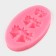 Mold "Bells", silicone, 8.6 × 5.2 cm, pink color