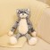 Soft toy "cat", 50 cm, gray color
