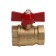 Ballic Aqualink 11B27P1, PN 16, inner/internal thread 1/2, butterfly, brass