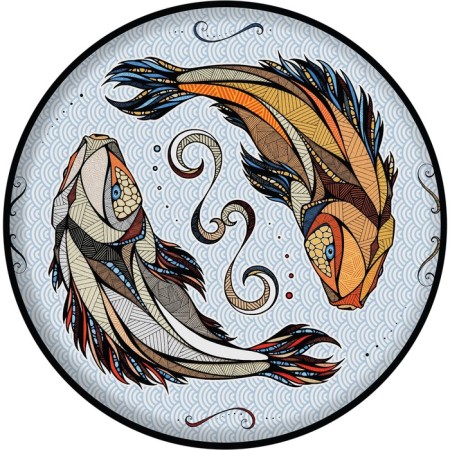 Wooden figured puzzle EWA "KOI KOI", 20 × 20 cm-9