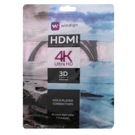 HDMI Windigo, HDMI (M) -HDMI (M), V 1.4, 1 m, gilded connectors, 3D, 4K, black-6