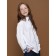 Blouse for girls, height 122 cm, white color