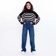 Women's jeans, dark blue color, size 36 (42)