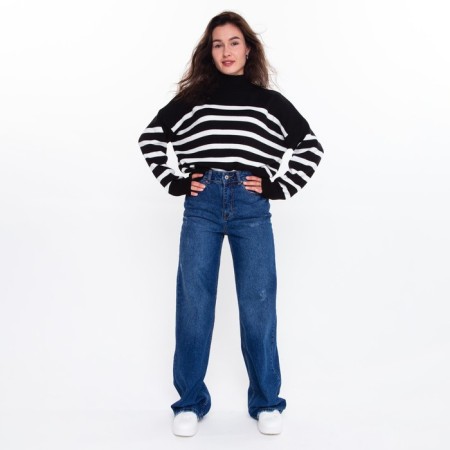 Women's jeans, dark blue color, size 36 (42)