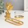 Summary metal per 1 candle "Maple leaves" d = 4.5 cm gold 5.8x13x13 cm
