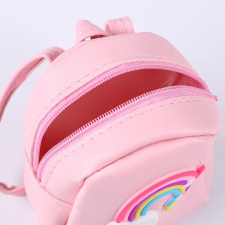 Bag for the doll "Rainbow", pink color-5