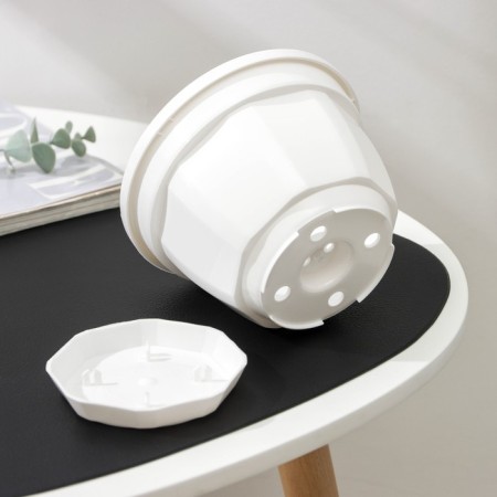Pot with the pallet "Nick", 1 l, the color is white-2