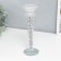 Glass of glass for 1 candle "Spiral with pebbles" 22x7x7 cm