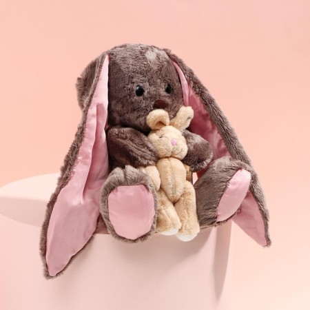 Soft toy "Li and DIDI", hare, 25 cm-1