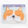 Sleep mask with ears "Pyosha", 19.3 x 13 cm, orange color