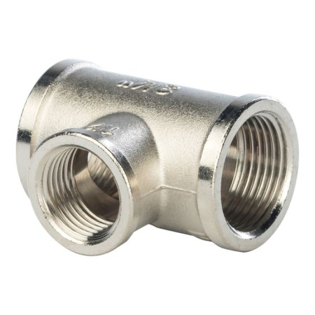 The transitional SFT-0022-341234, 3/4 "x1/2" x3/4 ", internal carving, nickel. Brass