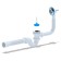 A set for the bathtub "Ani Plast" E155: a siphon with a release, overflow 1 1/2 ", a flexible pipe