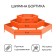 Galvanized flowerbed, 3 tiers, d = 60–100–140 cm, h = 45 cm, orange, greengo