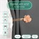 Picking for curtains "Tender flower", d = 6 cm, beige color