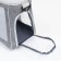 An animal carrier bag with a sliding window, 24 x 25 x 41 cm, gray