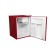 Refrigerator Oursson RF0710/DC, 72 l, a+, dark cherry