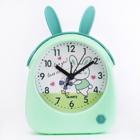 Clock - a boiler room "Bunny", discrete move, dial d -8.5 cm, 15 x 11 cm, aa