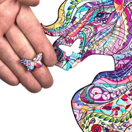 Figure puzzle, Rainbow Unicorn, size M-2