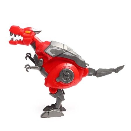 Tyrannosavr robot-dinosaurus, transforms into an egg, red color-2