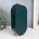 Casket Case for jewelry plastic "Oval" dark green 23.5x6.5x11.5 cm