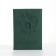 Passport cover, dark green color