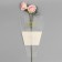 Packet stoop for flowers, with non -woven material, 26+7x37 cm, yellow