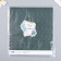 Scrapbooking paper "Crystals on green" Density 180 g 15.5x17 cm